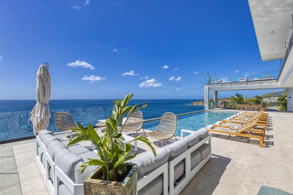 9_A louer villa 12 personnes Indigo Bay Saint Martin - Vue mer
